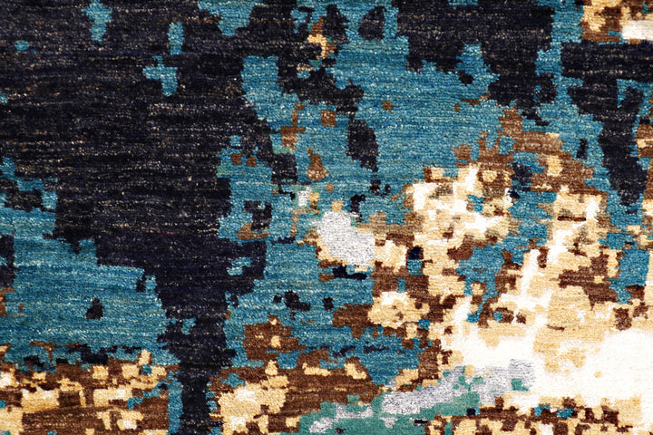 Multi Colored Abstract 4'  x" 6'  4" - No. QA95471