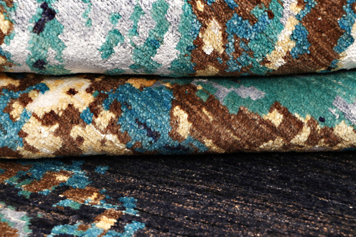 Multi Colored Abstract 4'  x" 6'  4" - No. QA95471