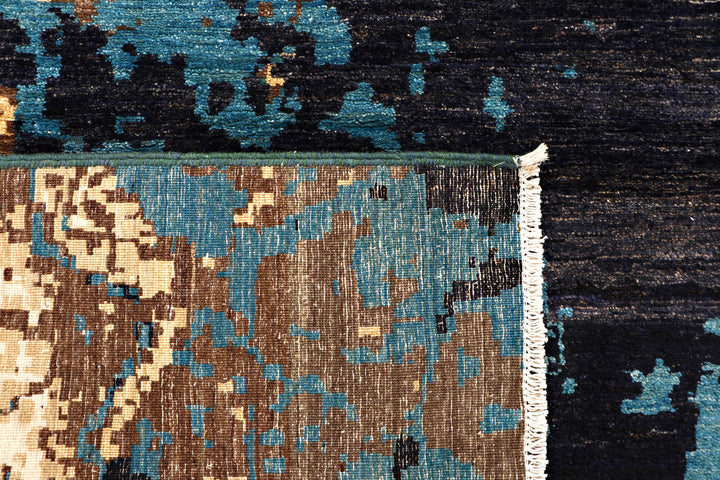 Multi Colored Abstract 4'  x" 6'  4" - No. QA95471