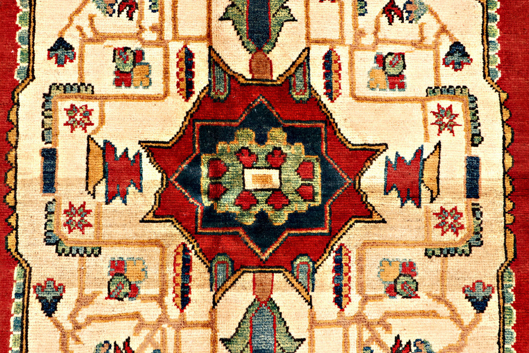 Firebrick Kazak 6' 8 x 9' 9 - No. 71016