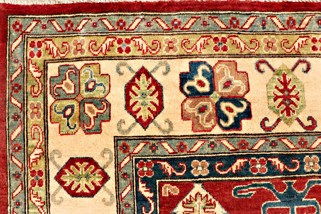 Firebrick Kazak 6' 7 x 9' 9 - No. 71019