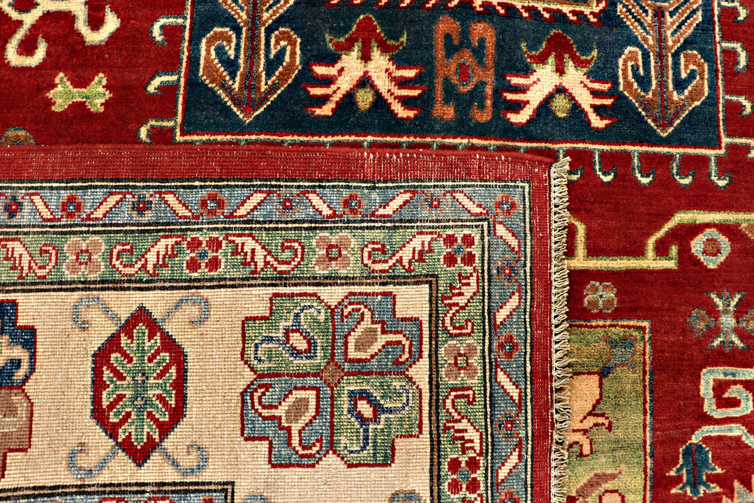 Firebrick Kazak 6' 7 x 9' 9 - No. 71019