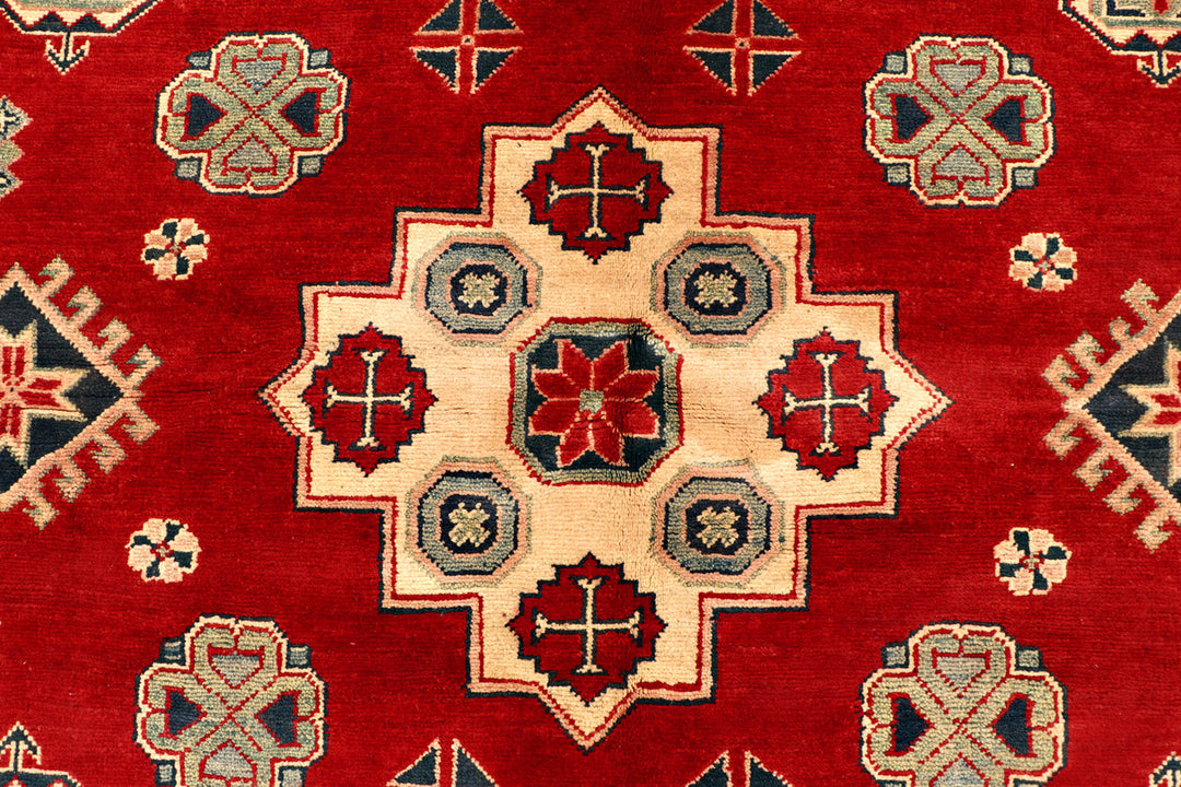 Firebrick Kazak 6'  8" x 9'  6" - No. QA96185