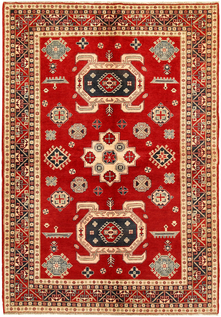 Firebrick Kazak 6'  8" x 9'  6" - No. QA96185