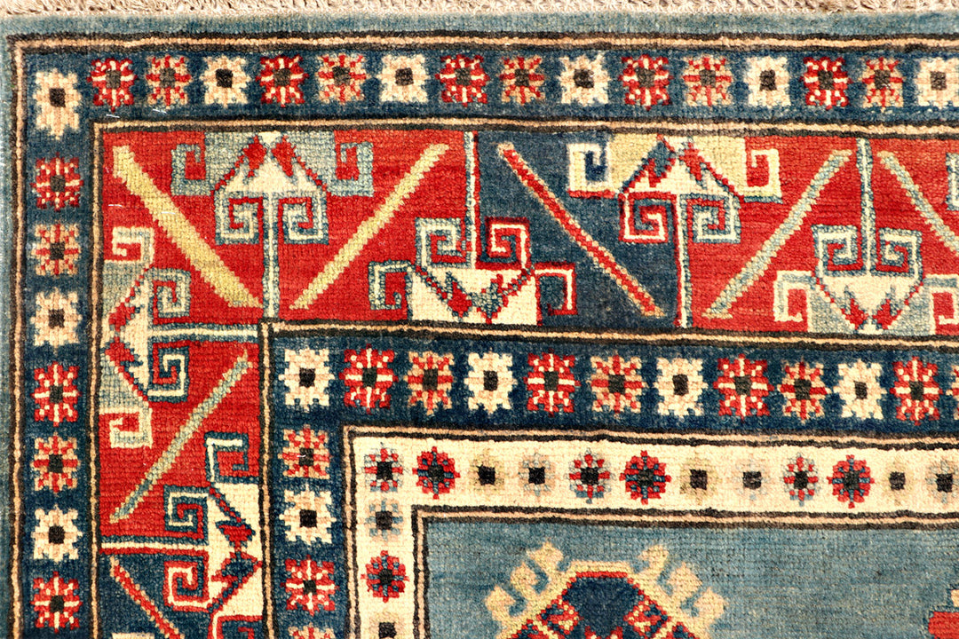 Cadet Blue Kazak 5' 7 x 8' 1 - No. 71100