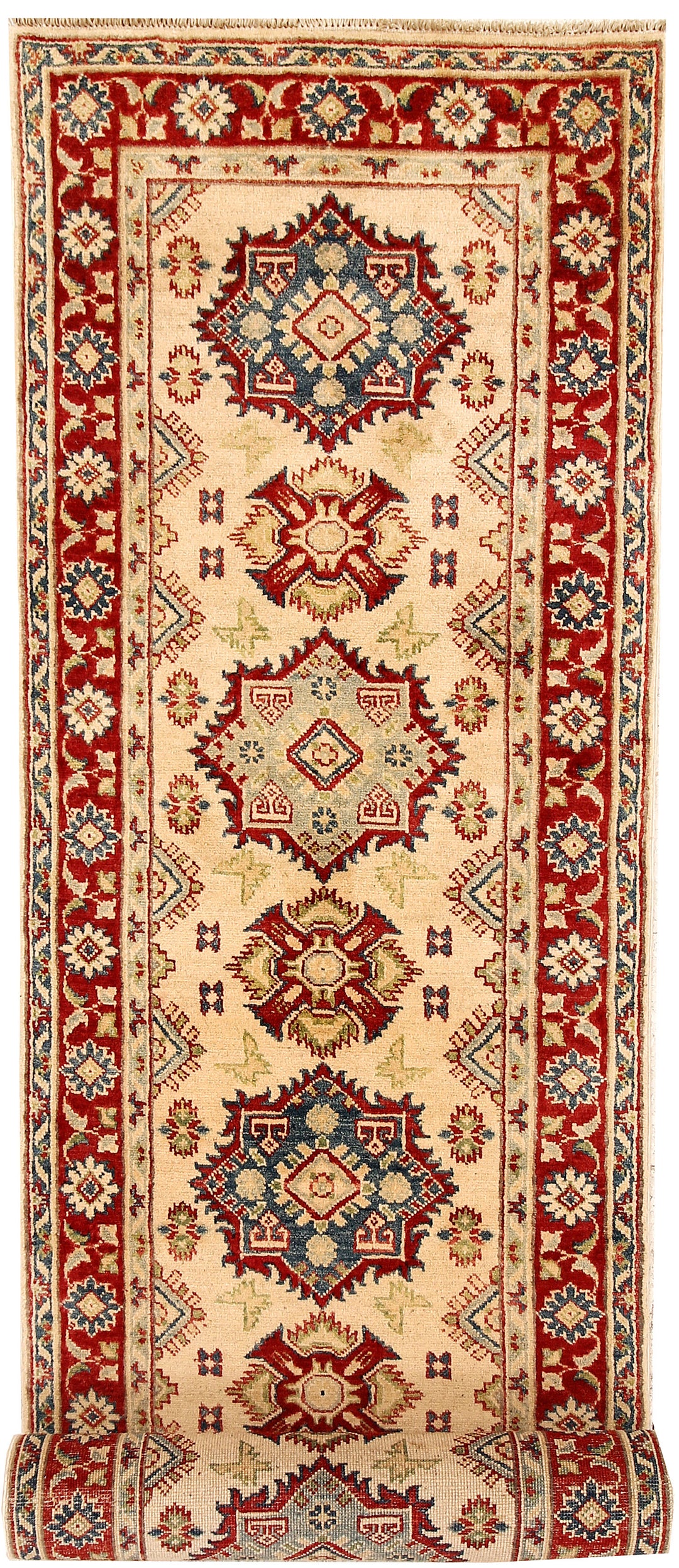 Blanched Almond Kazak 2' 6 x 13' - No. 71151