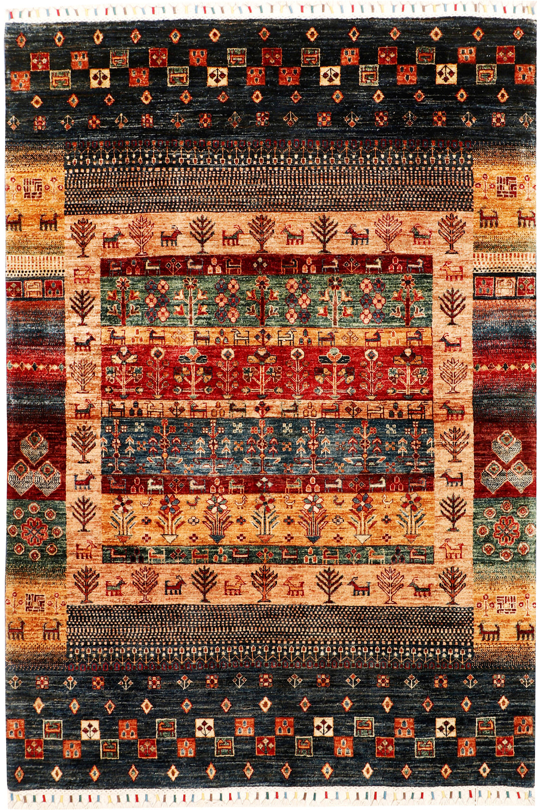 Multi Colored Kazak 4' 11 x 7' - No. 71232