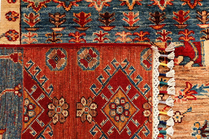 Multi Colored Kazak 5'  1" x 6'  7" - No. QA61460