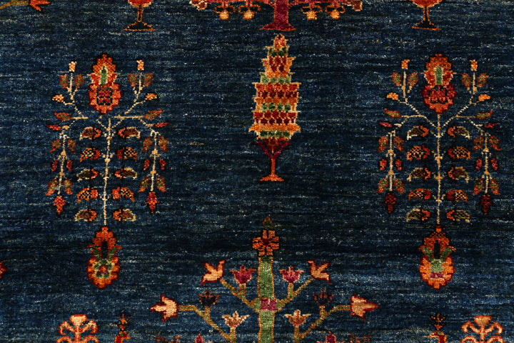 Steel Blue Kazak 5' x 6' 5 - No. 71240