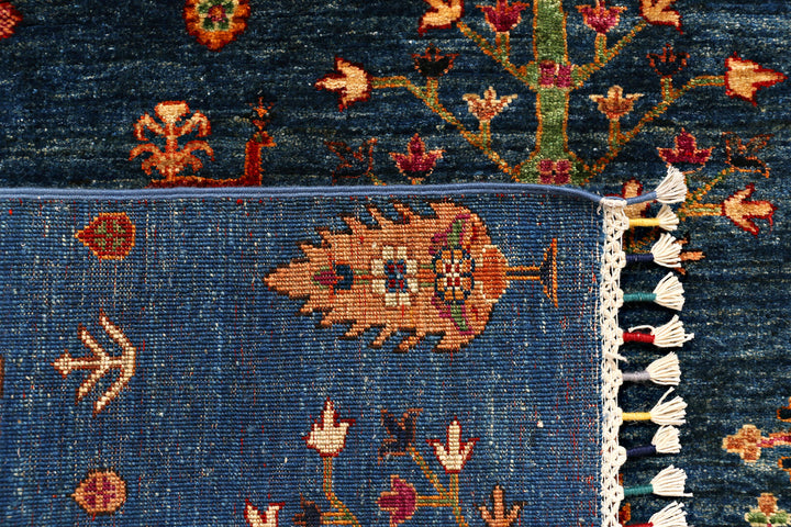 Steel Blue Kazak 5' x 6' 5 - No. 71240