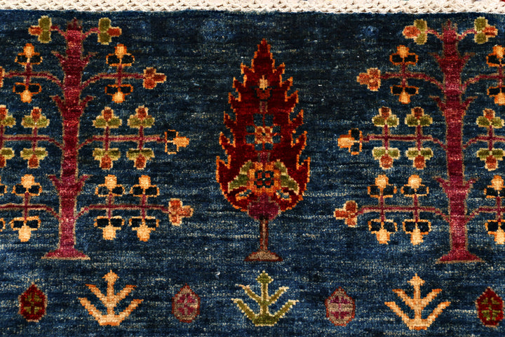 Steel Blue Kazak 4' 11 x 7' 2 - No. 71241