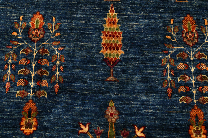 Steel Blue Kazak 4' 11 x 7' 2 - No. 71241