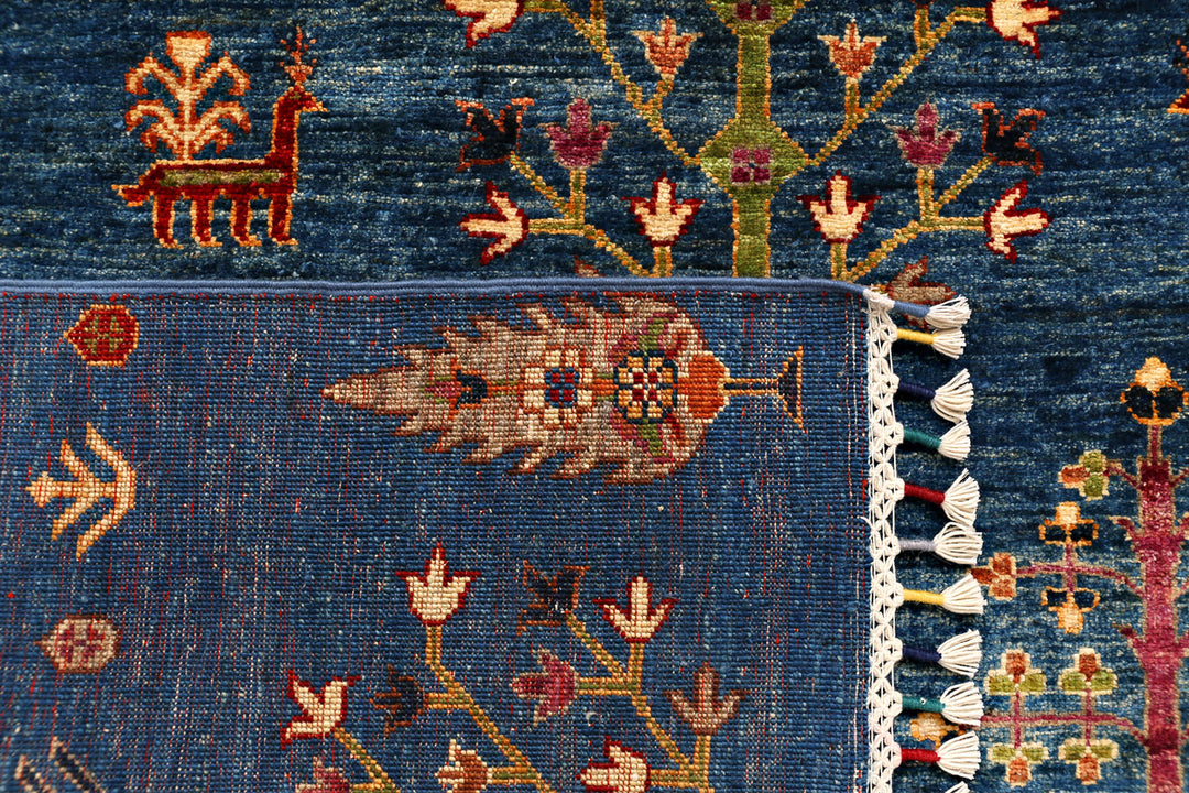 Steel Blue Kazak 4' 11 x 7' 2 - No. 71241