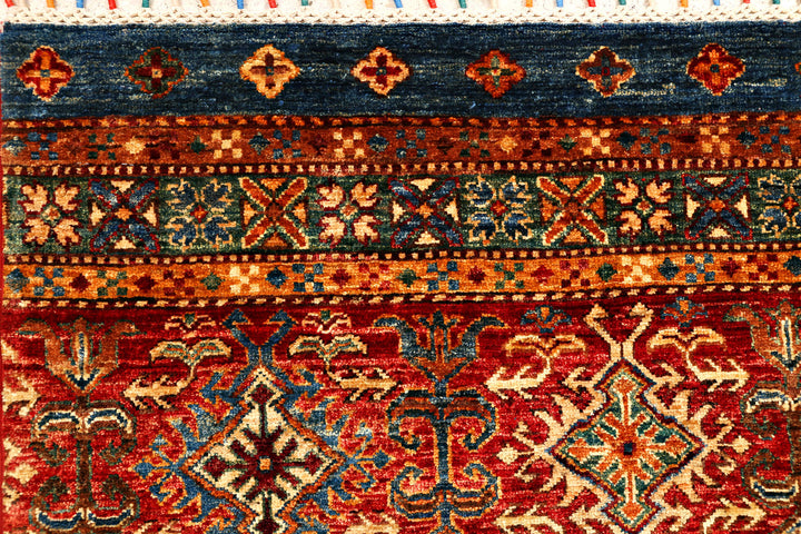 Multi Colored Kazak 5' 9 x 8' - No. 71260