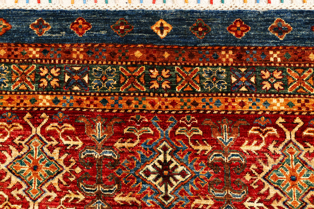 Multi Colored Kazak 5' 9 x 8' - No. 71260