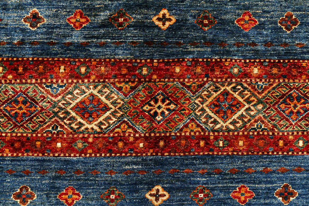 Multi Colored Kazak 5' 9 x 8' - No. 71260