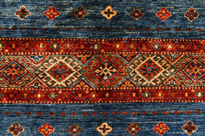 Multi Colored Kazak 5' 9 x 8' - No. 71260