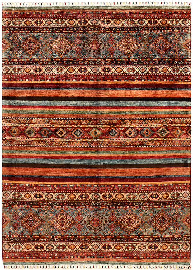 Multi Colored Kazak 5' 8 x 8' 1 - No. 71263