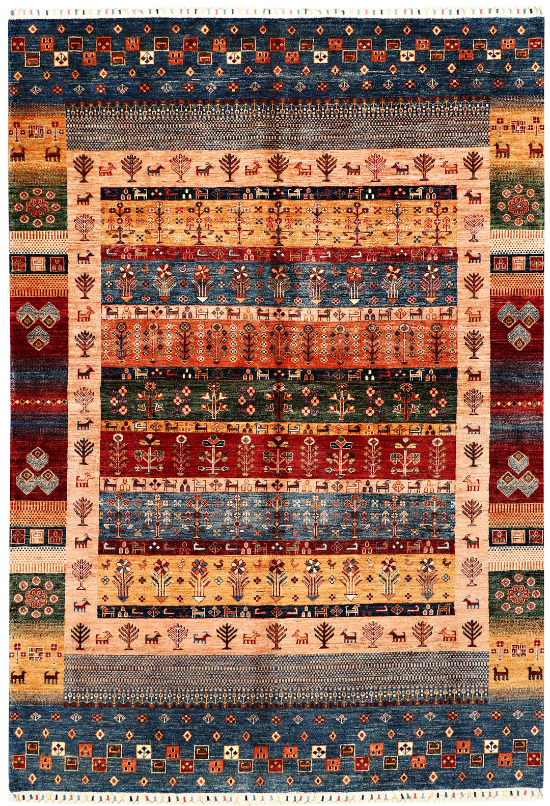 Multi Colored Kazak 7' x 9' 10 - No. 71280