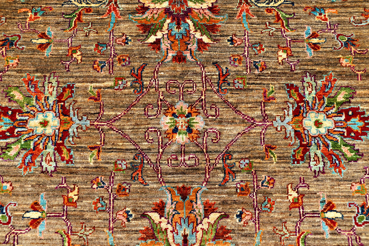 Saddle Brown Kazak 5' 8 x 8' - No. 71301