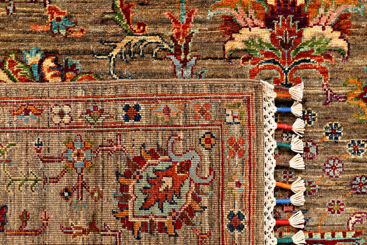 Saddle Brown Kazak 5' 8 x 8' - No. 71301