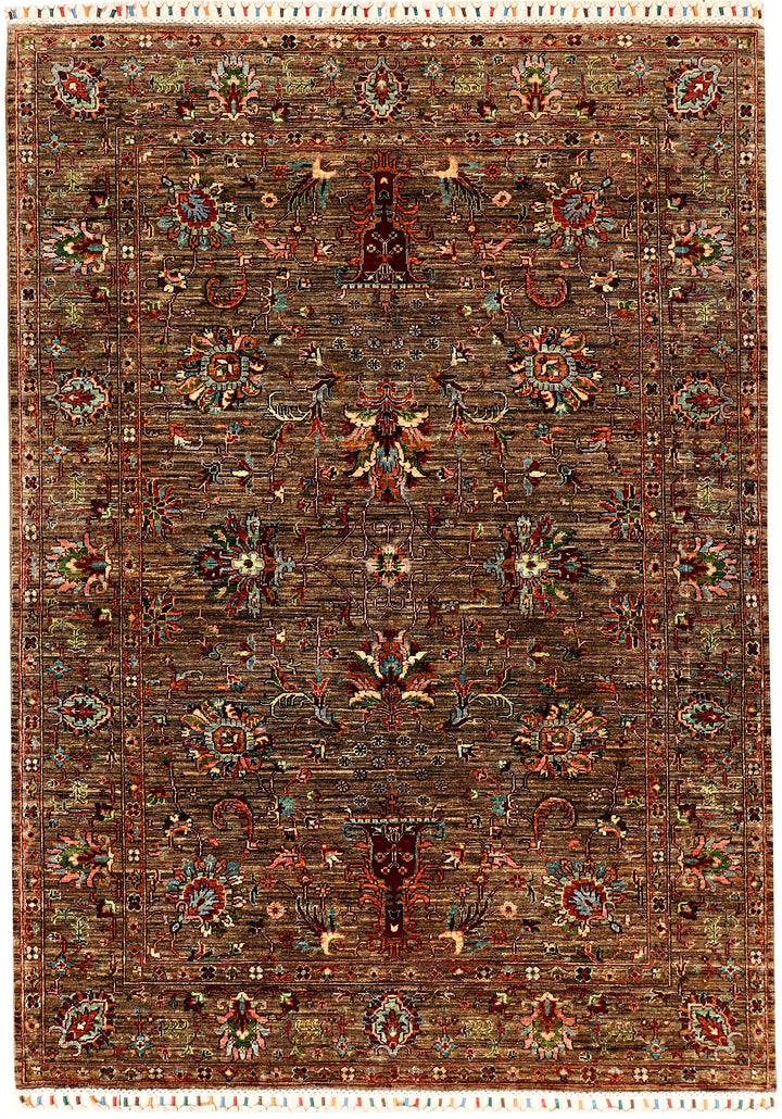 Saddle Brown Kazak 5' 8 x 8' - No. 71301