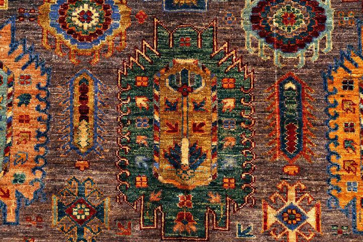 Saddle Brown Kazak 5' 8 x 8' - No. 71302