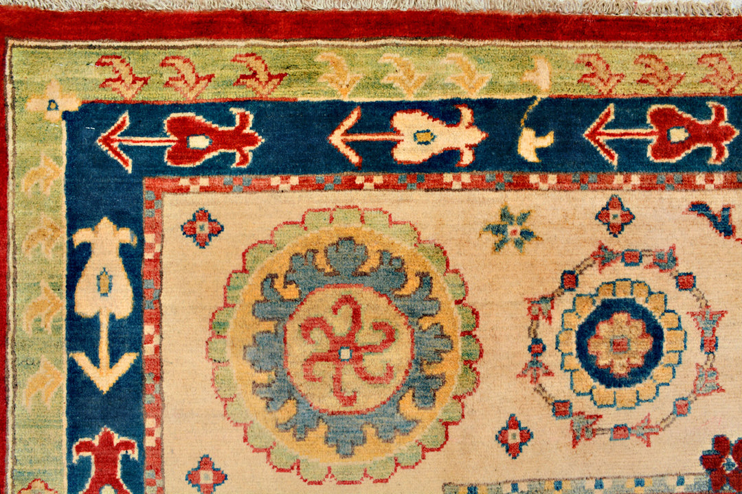 Firebrick Kazak 7' 9 x 9' 9 - No. 71359