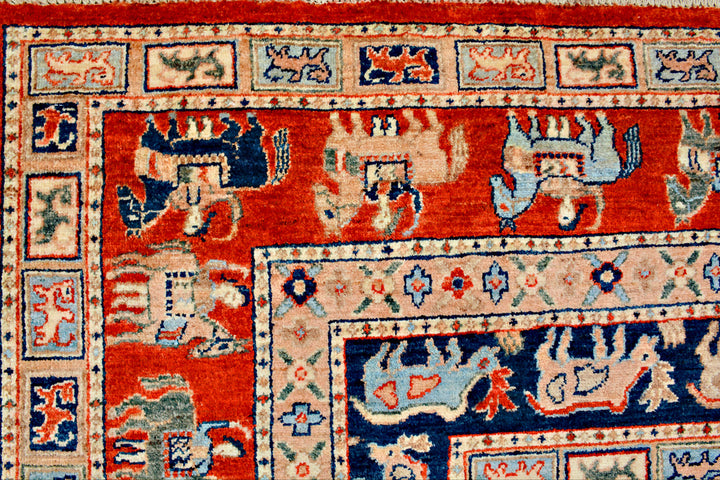 Multi Colored Ziegler 7'  10" x 9'  7" - No. QA69051