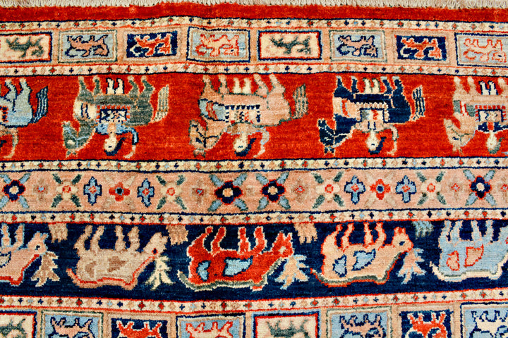 Multi Colored Ziegler 7'  10" x 9'  7" - No. QA69051