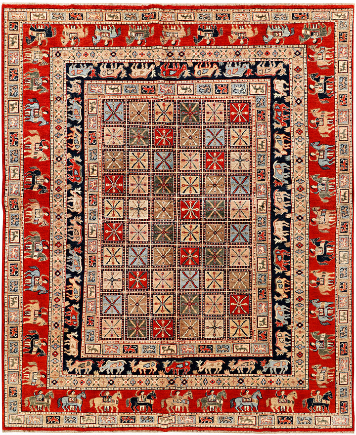 Multi Colored Ziegler 7'  10" x 9'  7" - No. QA69051