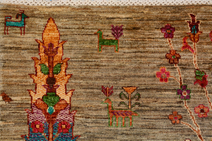 Tan Kazak 4' 11 x 6' 5 - No. 71378