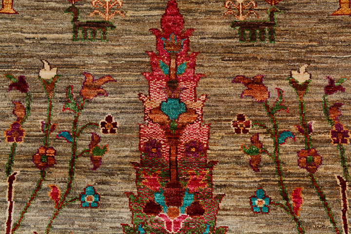 Tan Kazak 4' 11 x 6' 5 - No. 71378