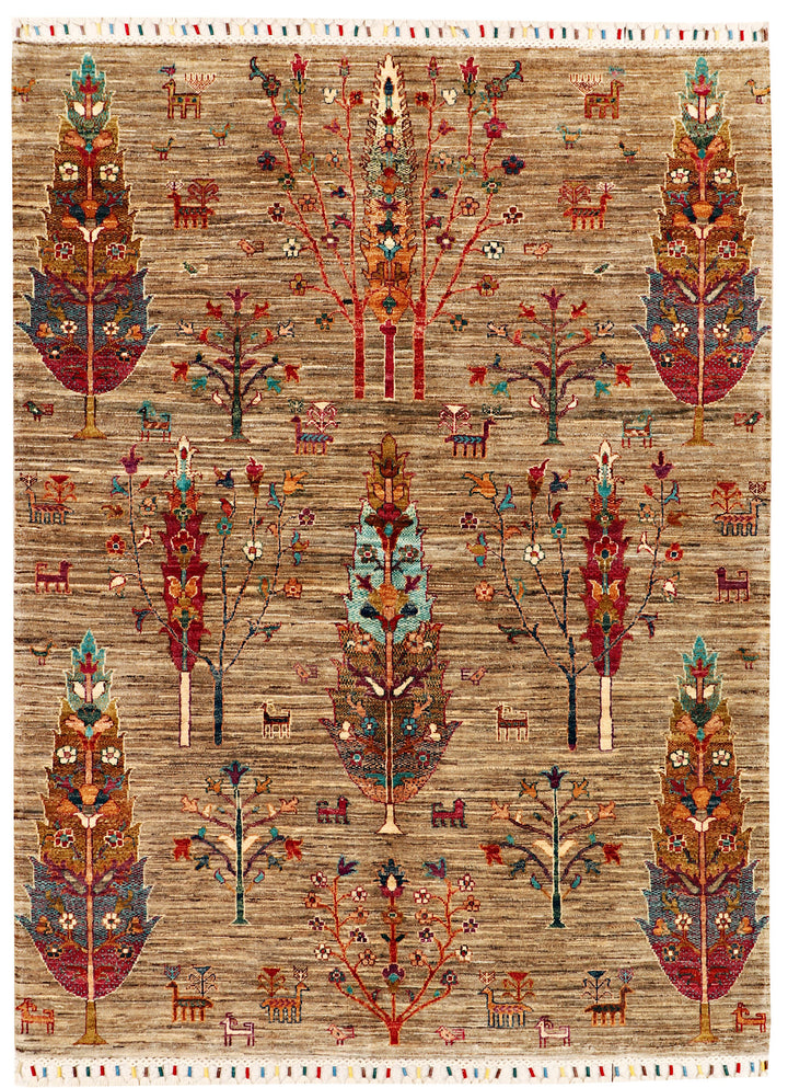 Burlywood Kazak 5' x 6' 9 - No. 71383