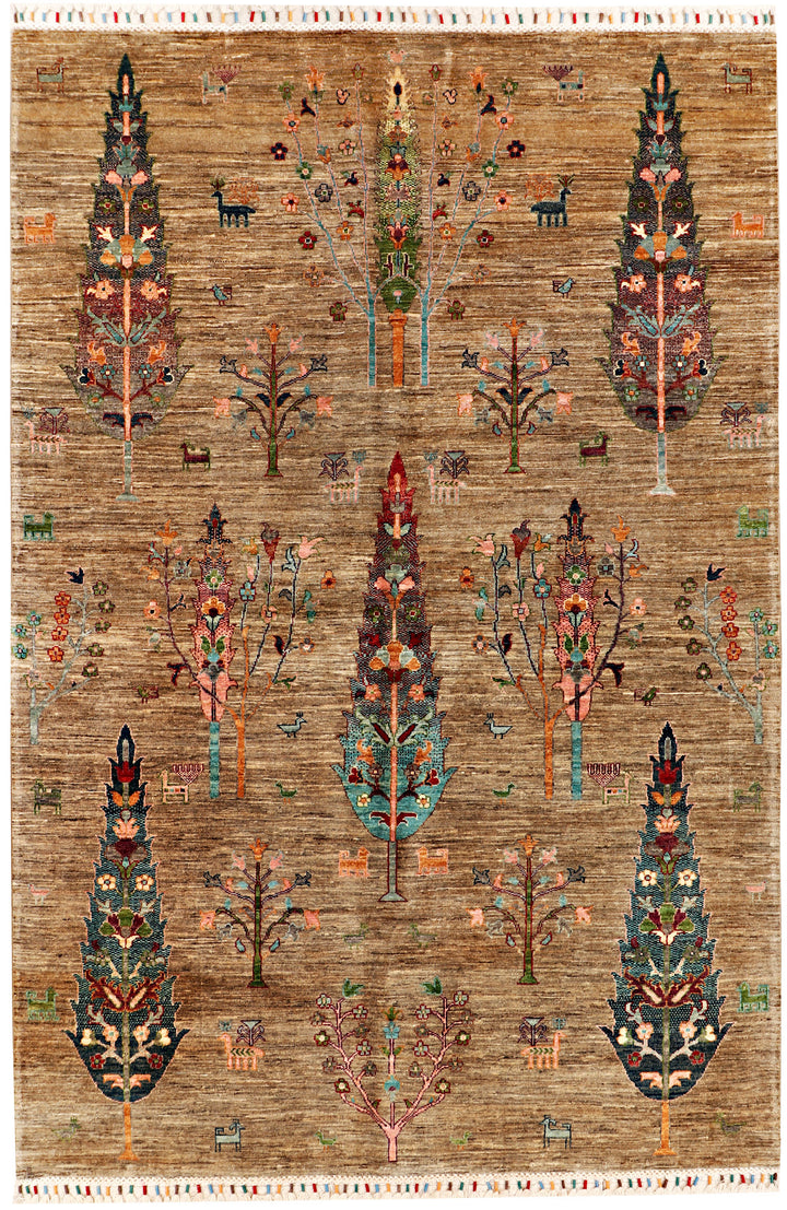 Burlywood Kazak 5' 5 x 8' 3 - No. 71390