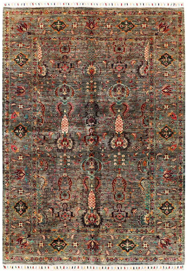 Multi Colored Kazak 5' 9 x 8' - No. 71391