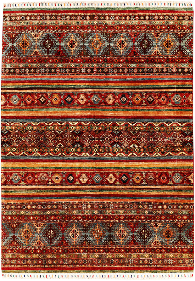 Multi Colored Kazak 5' 6 x 7' 9 - No. 71397