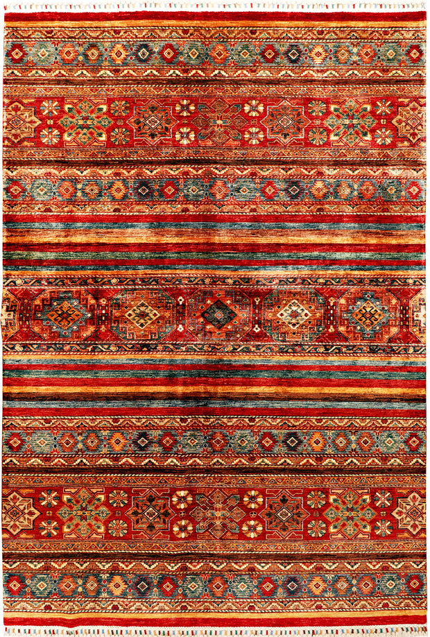 Multi Colored Kazak 6' 11 x 10' - No. 71407
