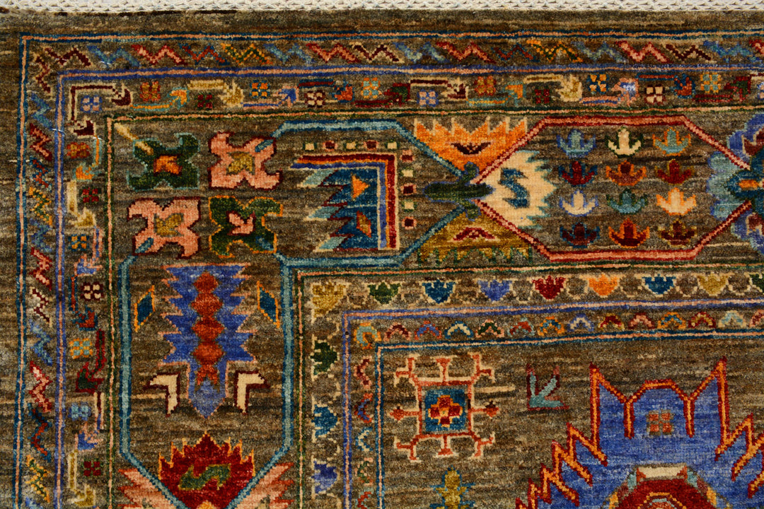 Saddle Brown Kazak 6' 11 x 10' - No. 71409