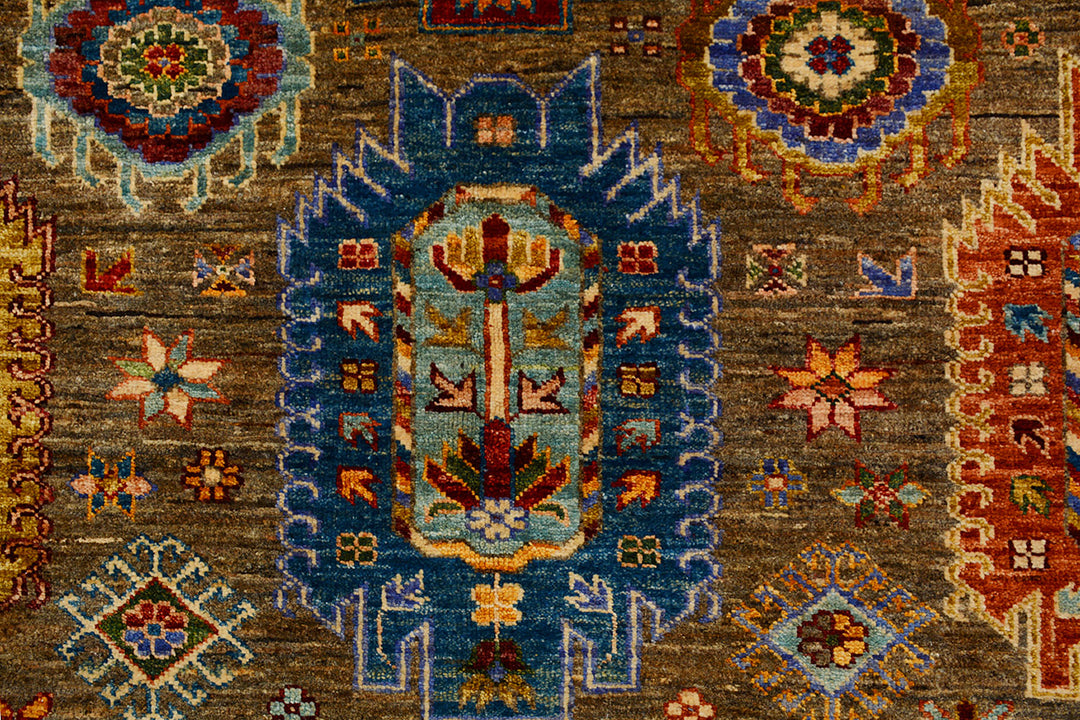 Saddle Brown Kazak 6' 11 x 10' - No. 71409