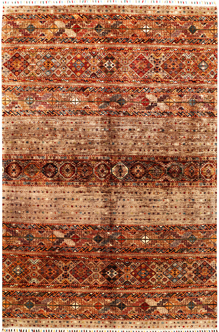 Burlywood Kazak 6' 9 x 9' 10 - No. 71410