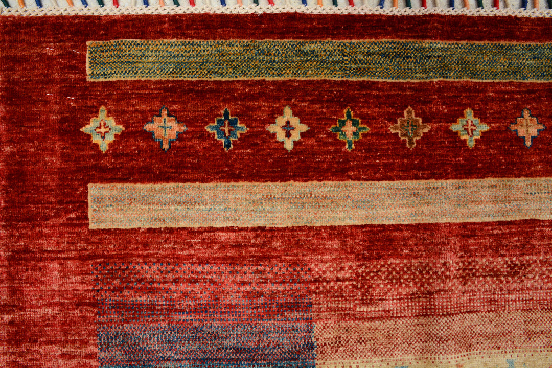 Multi Colored Kazak 9' x 12' 2 - No. 71412