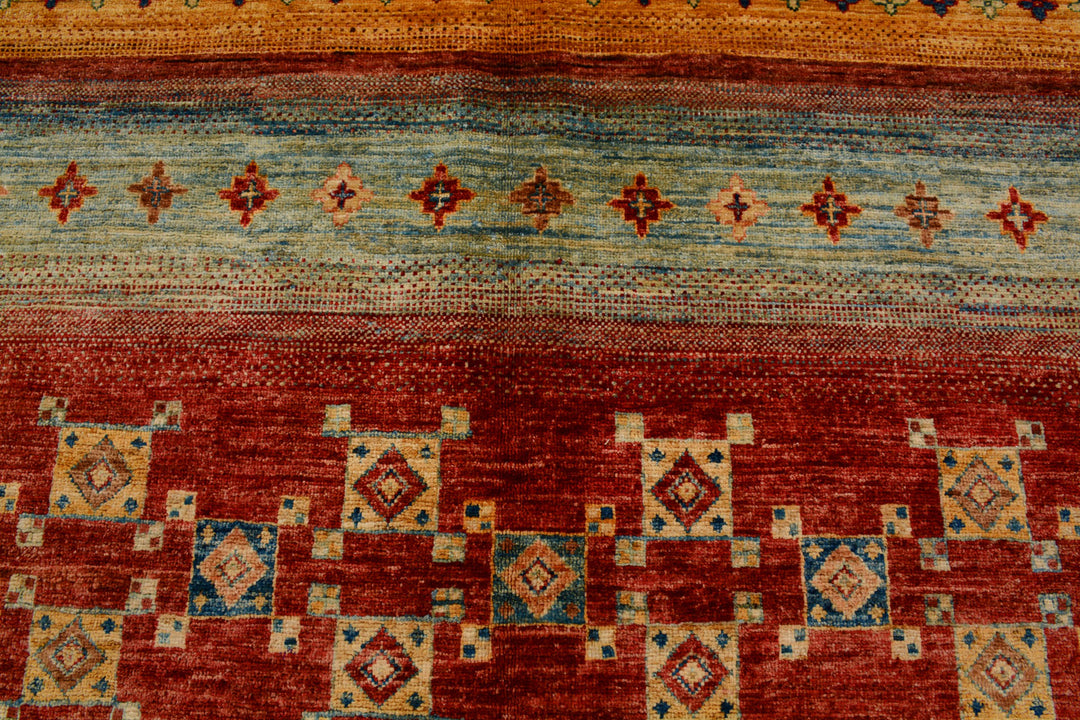 Multi Colored Kazak 9' x 12' 2 - No. 71412