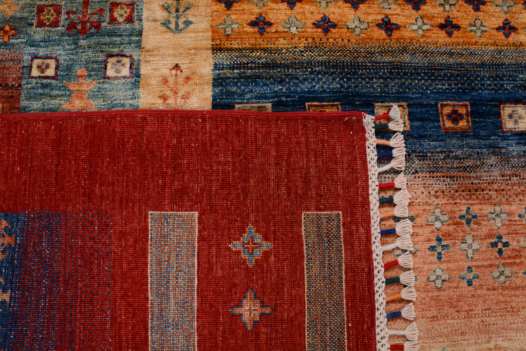 Multi Colored Kazak 9' x 12' 2 - No. 71412