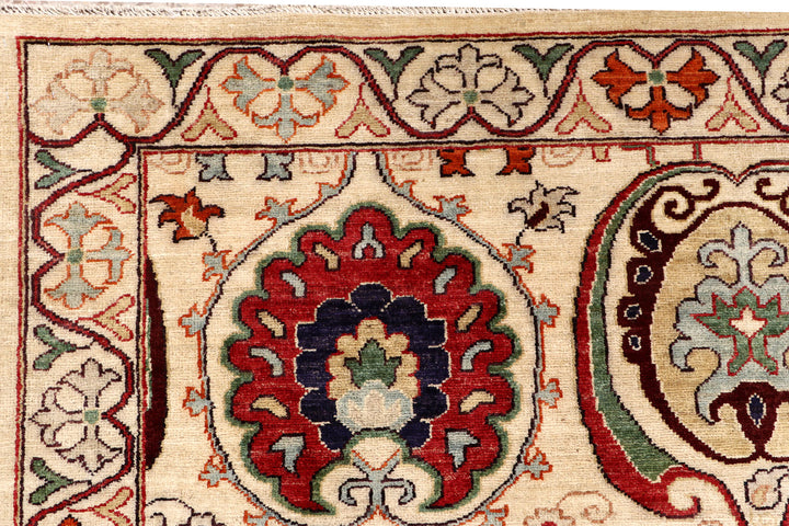 Bisque Ikat 7'  10" x 9'  11" - No. QA90512