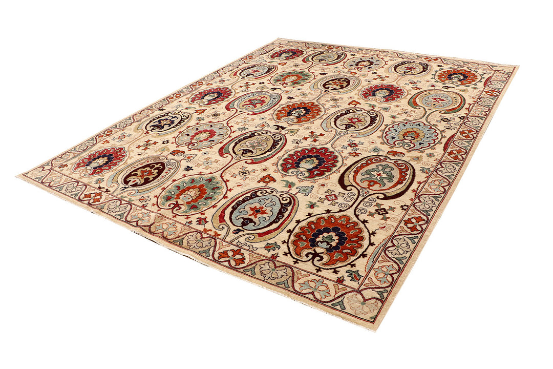 Bisque Ikat 7'  10" x 9'  11" - No. QA90512