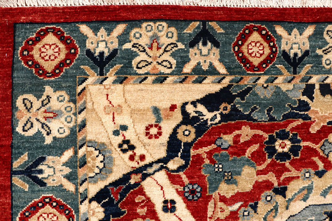 Firebrick Ikat 8' x 9' 10 - No. 71433