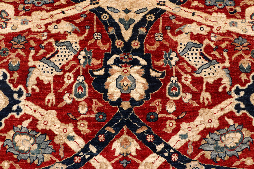 Firebrick Ikat 8' x 9' 10 - No. 71433