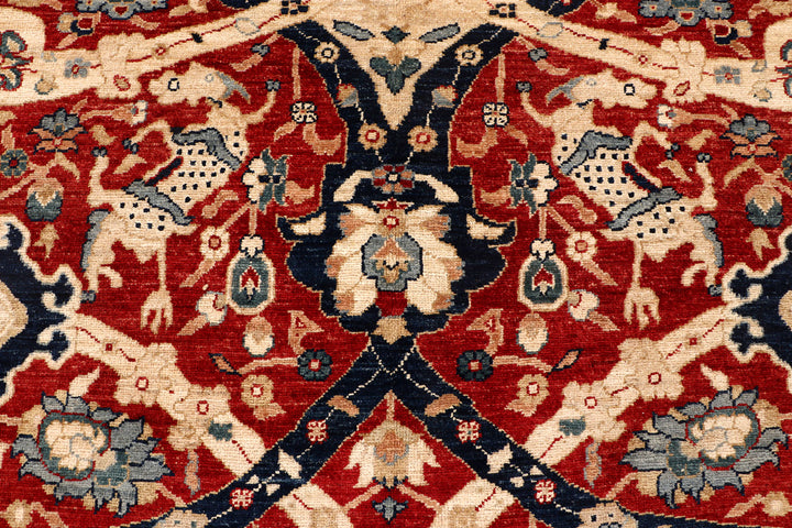 Firebrick Ikat 8'  x" 9'  10" - No. QA19055