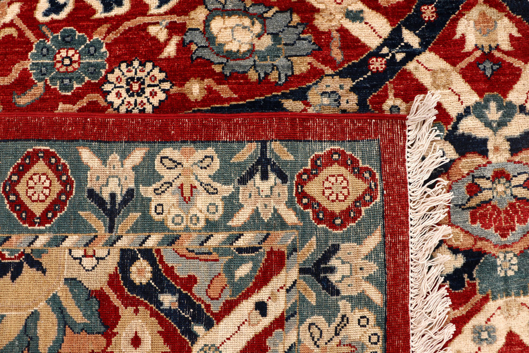 Firebrick Ikat 8'  x" 9'  10" - No. QA19055